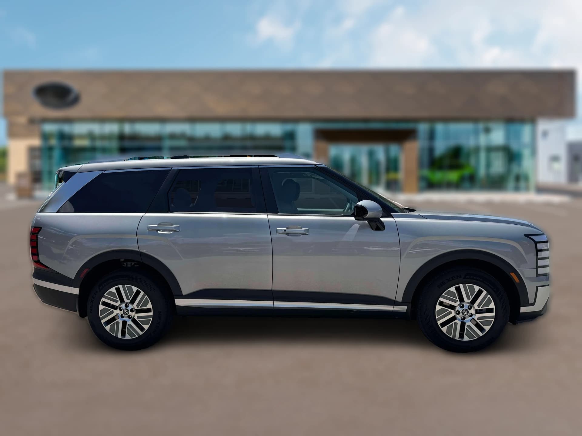 Hyundai Palisade Hybrid Blue SEL 7P FWD 2027 — side view