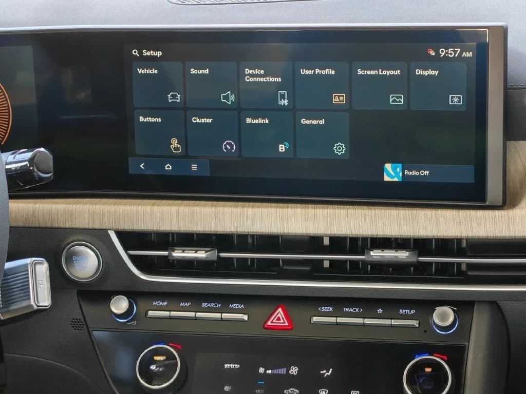 Hyundai Sonata Hybrid Blue FWD 2027 — side view