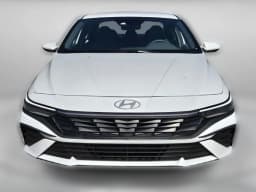 Hyundai Elantra Hybrid Blue Sedan 2026 — side view