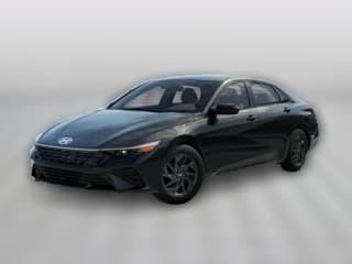 Hyundai Elantra Hybrid Blue Sedan