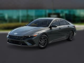 Hyundai Elantra Hybrid Blue Sedan