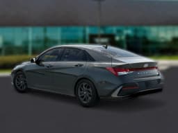 Hyundai Elantra Hybrid Blue Sedan 2026 — side view