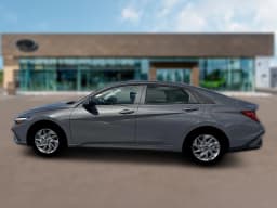 Hyundai Elantra Hybrid Blue Sedan 2026 — side view