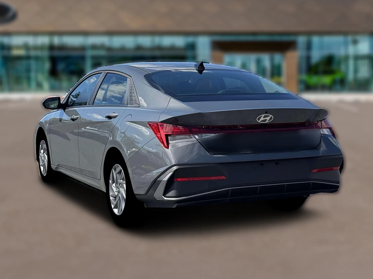 Hyundai Elantra Hybrid Blue Sedan 2026 — side view