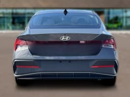Hyundai Elantra Hybrid Blue Sedan 2026 — side view