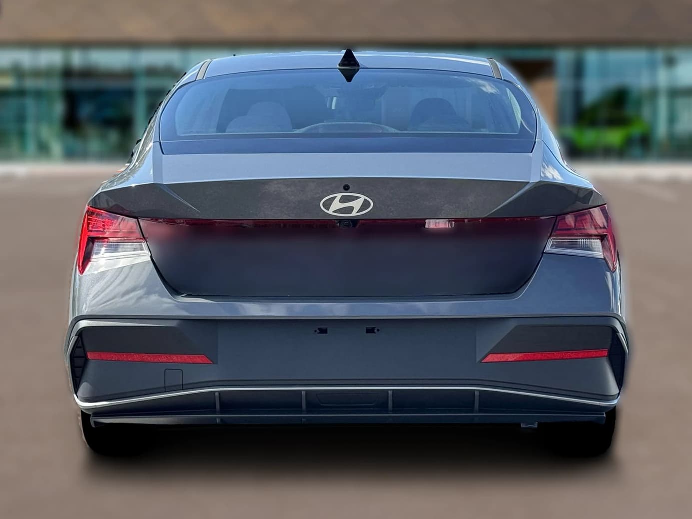 Hyundai Elantra Hybrid Blue Sedan 2026 — side view