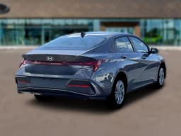Hyundai Elantra Hybrid Blue Sedan 2026 — side view