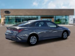 Hyundai Elantra Hybrid Blue Sedan 2026 — side view