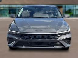 Hyundai Elantra Hybrid Blue Sedan 2026 — side view
