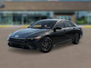 Hyundai Elantra Hybrid Blue Sedan