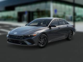 Hyundai Elantra Hybrid Blue Sedan