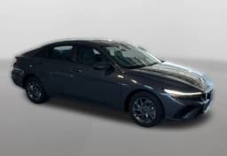 Hyundai Elantra Hybrid Blue Sedan 2026 — side view