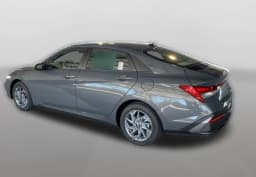 Hyundai Elantra Hybrid Blue Sedan 2026 — side view