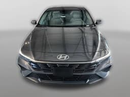 Hyundai Elantra Hybrid Blue Sedan 2026 — side view