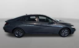 Hyundai Elantra Hybrid Blue Sedan 2026 — side view