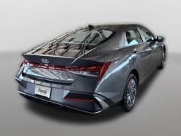 Hyundai Elantra Hybrid Blue Sedan 2026 — side view