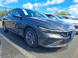 Hyundai Elantra Hybrid Blue Sedan