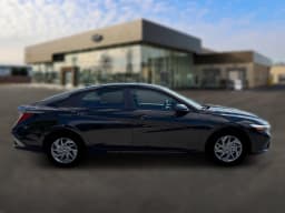 Hyundai Elantra Hybrid Blue Sedan 2026 — side view