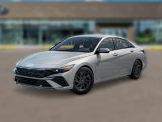 Hyundai Elantra Hybrid Blue Sedan