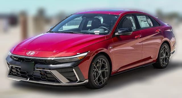 Hyundai Elantra N Line DCT 2026 — side view