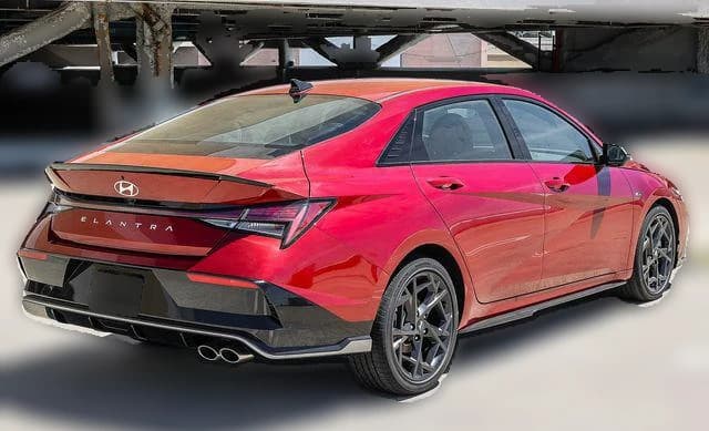 Hyundai Elantra N Line DCT 2026 — side view