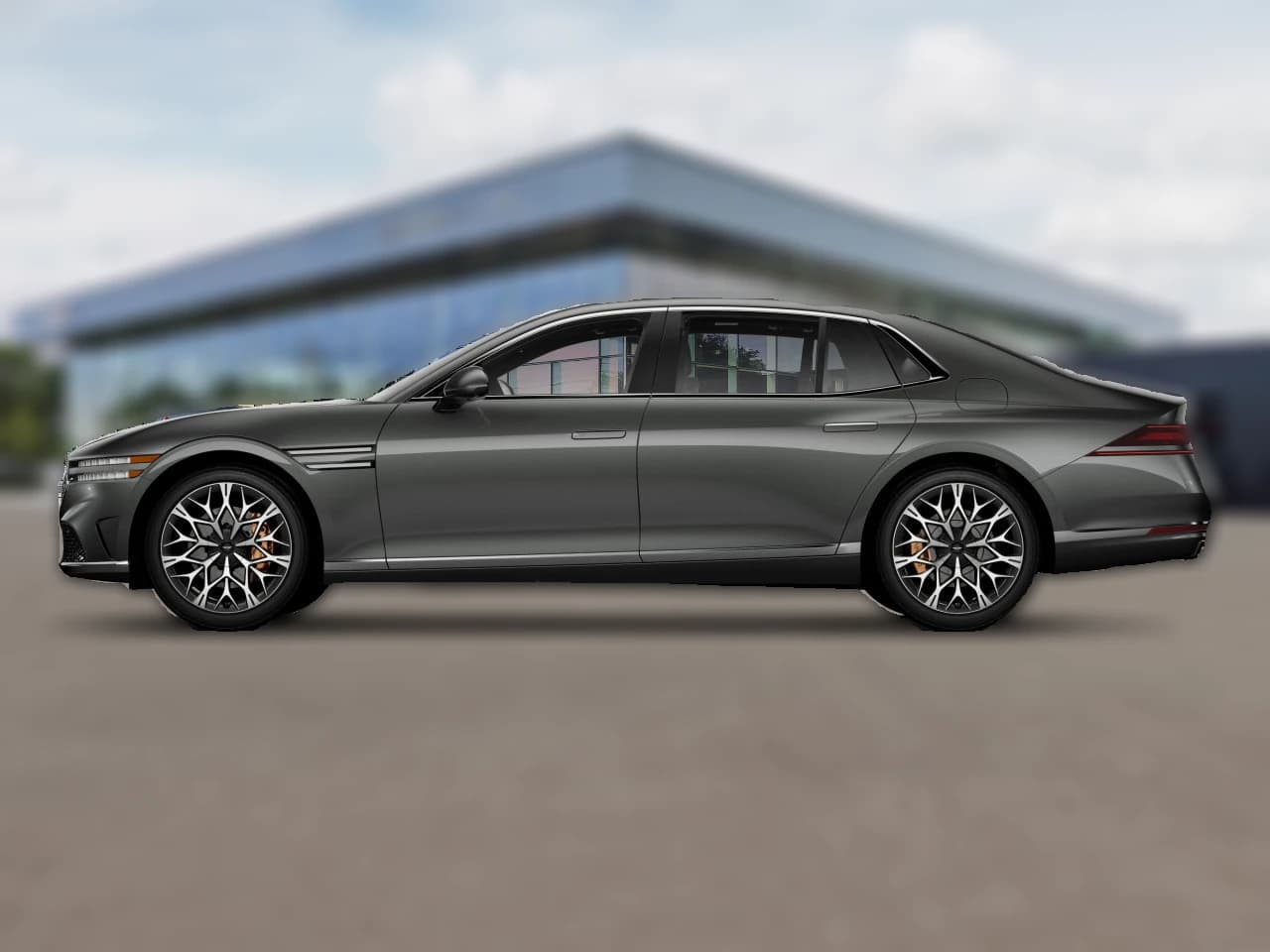 Genesis G90 3.5T e-SC AWD 2026 — side view