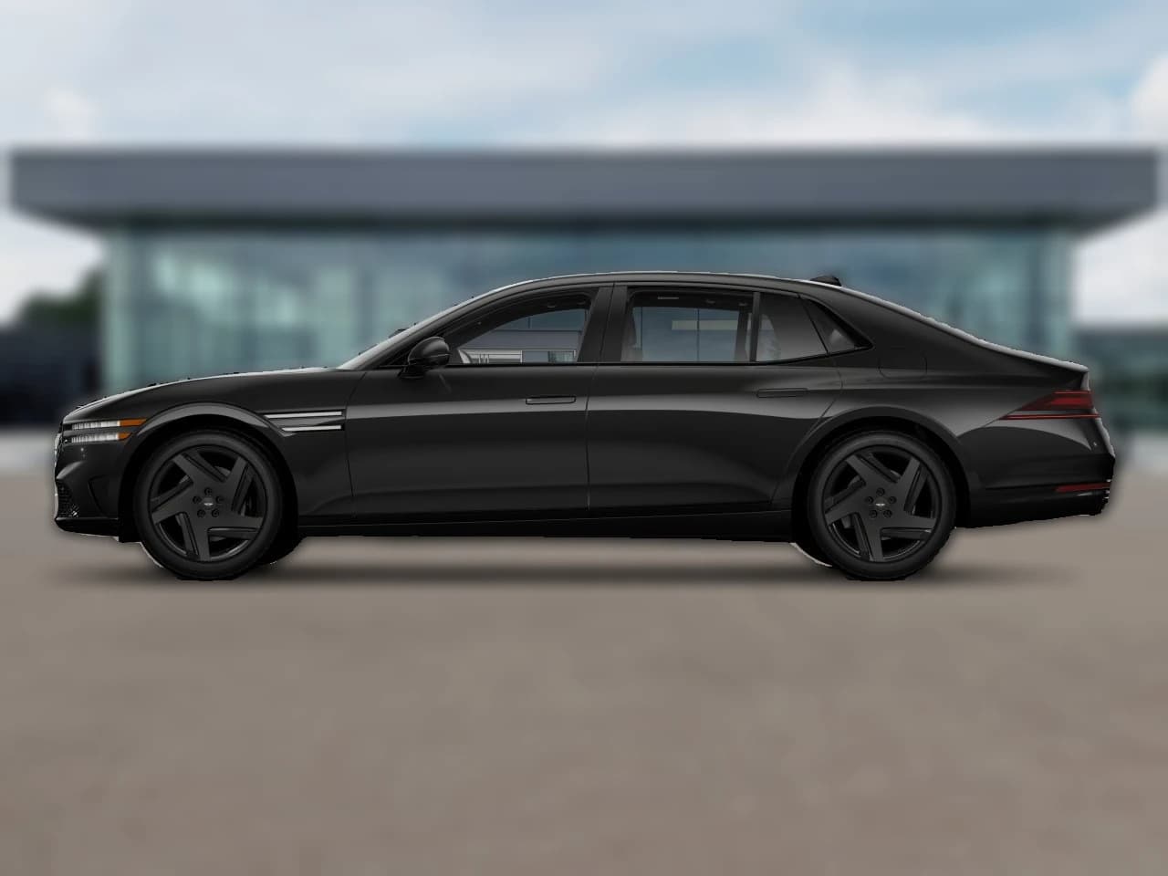 Genesis G90 3.5T e-SC Prestige Black AWD 2026 — side view