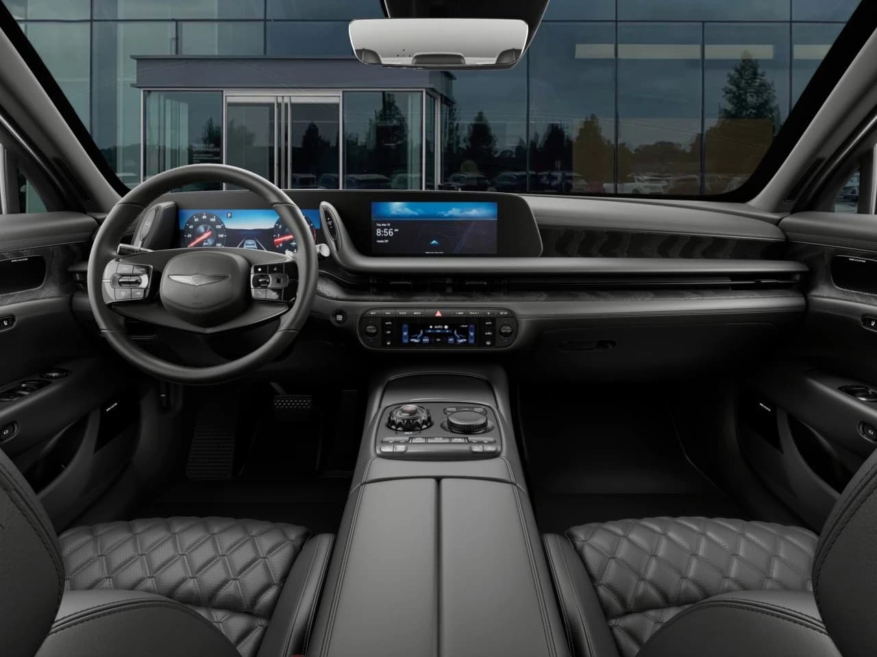 Genesis G90 3.5T e-SC Prestige Black AWD 2026 — side view