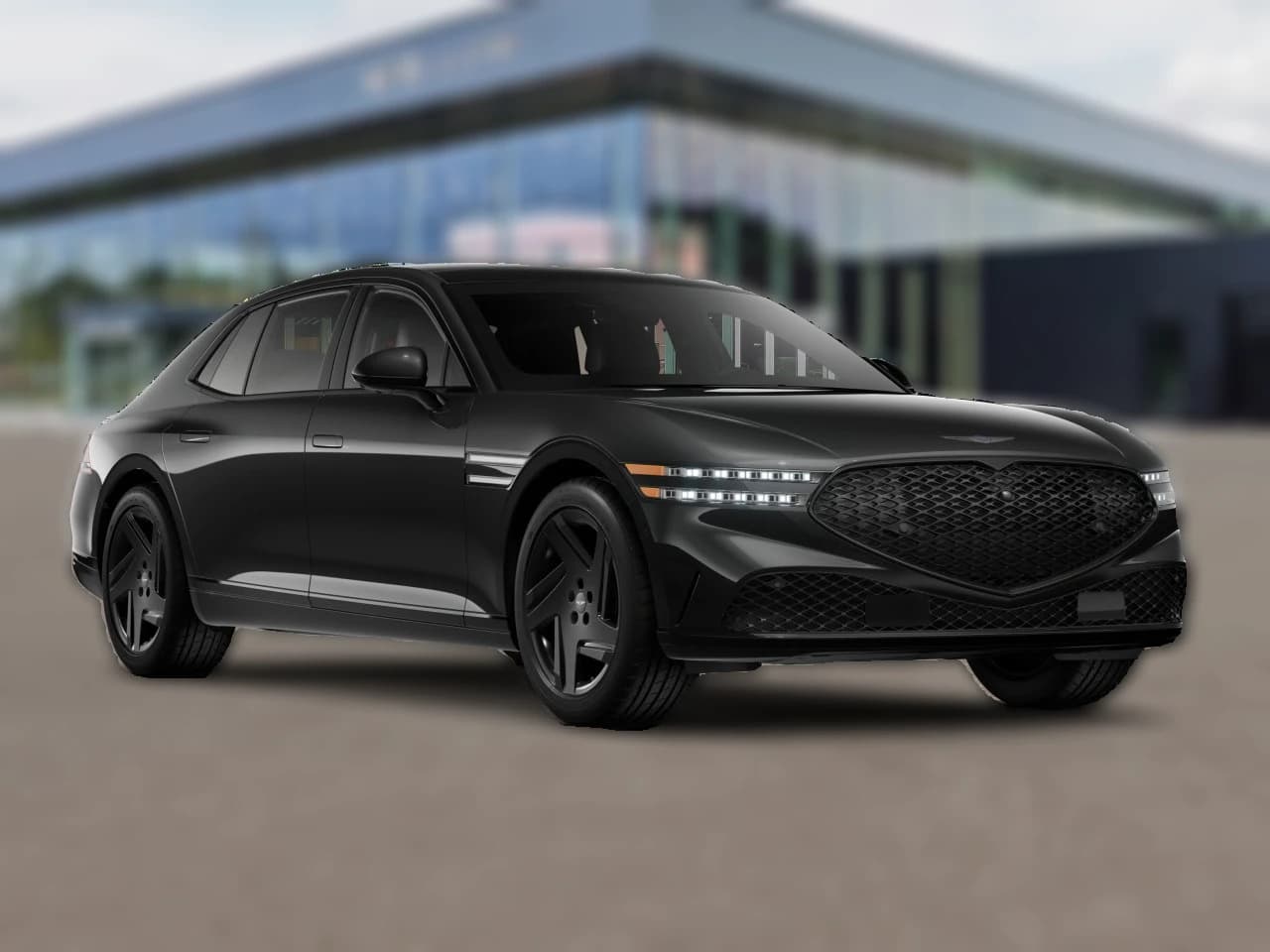 Genesis G90 e-SC Prestige Black 3.5T AWD 2026 — side view