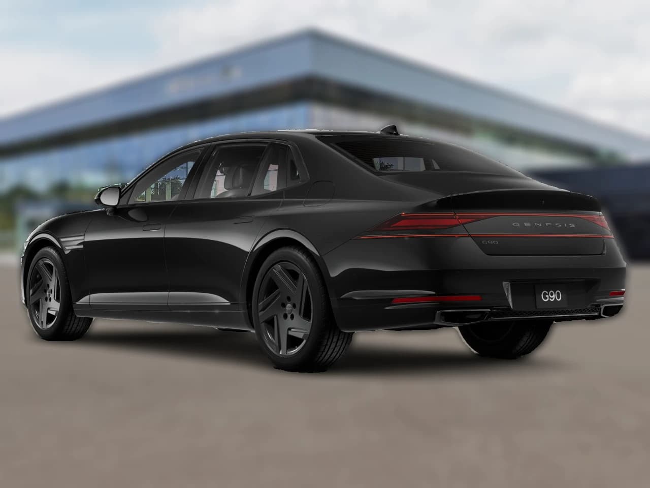 Genesis G90 e-SC Prestige Black 3.5T AWD 2026 — side view