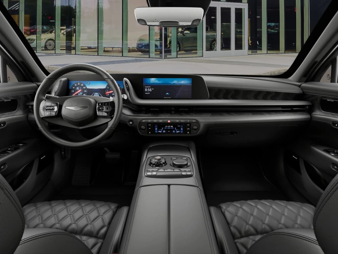 Genesis G90 e-SC Prestige Black 3.5T AWD 2026 — side view