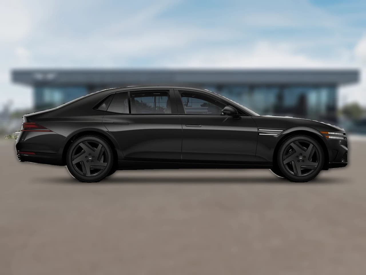 Genesis G90 3.5T e-SC Prestige Black AWD 2026 — side view
