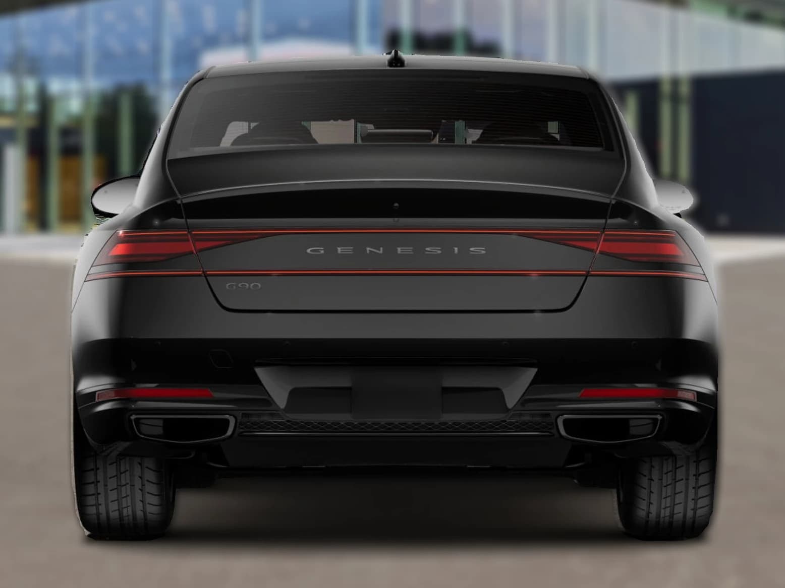 Genesis G90 3.5T e-SC Prestige Black AWD 2026 — side view