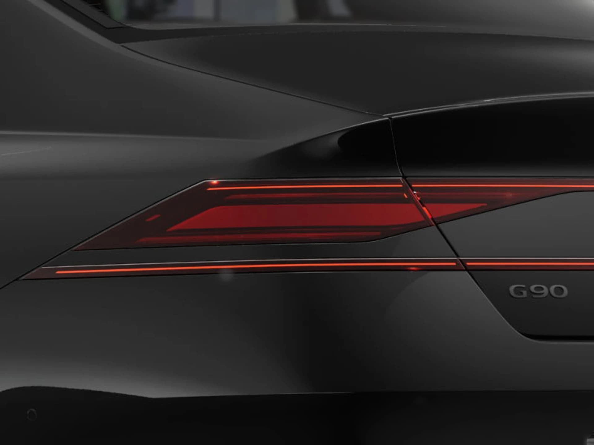 Genesis G90 3.5T e-SC Prestige Black AWD 2026 — side view
