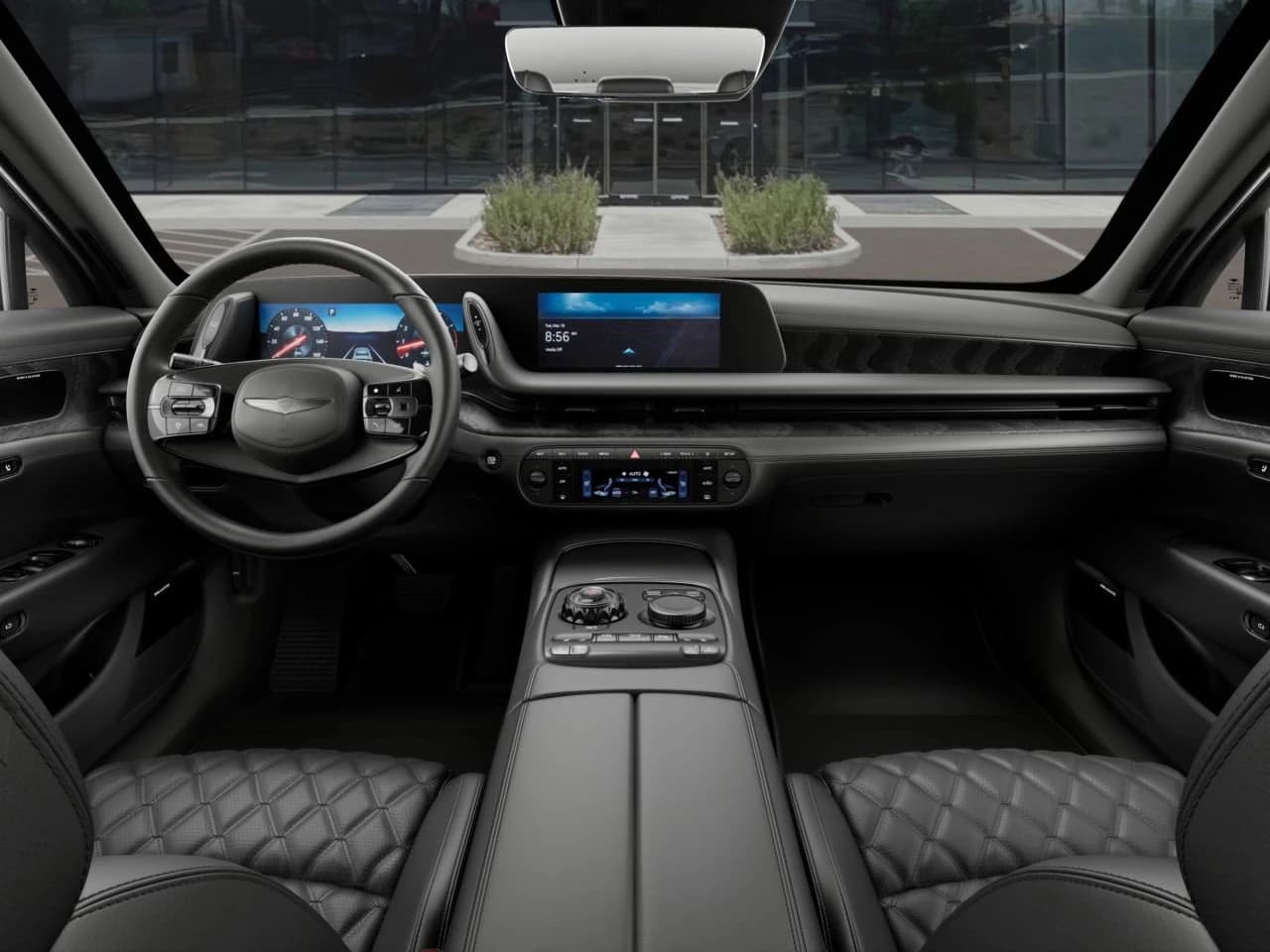 Genesis G90 e-SC Prestige Black 3.5T AWD 2026 — side view