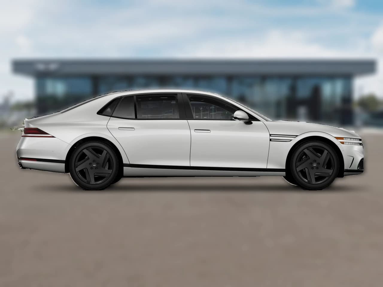 Genesis G90 e-SC Prestige Black 3.5T AWD 2026 — side view