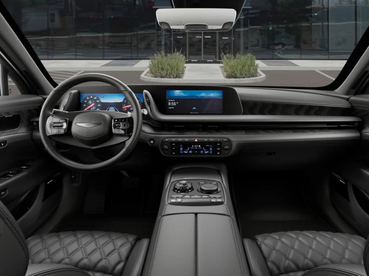 Genesis G90 e-SC Prestige Black 3.5T AWD 2026 — side view