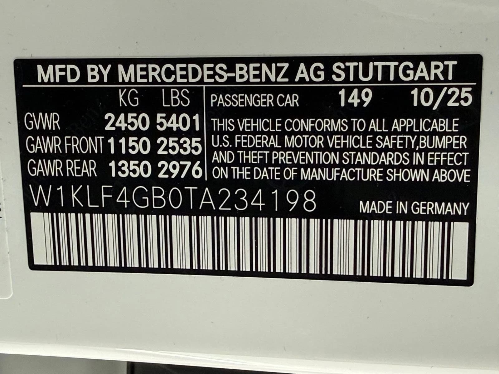 Mercedes-Benz E-Class E 350 RWD Sedan 2026 — side view