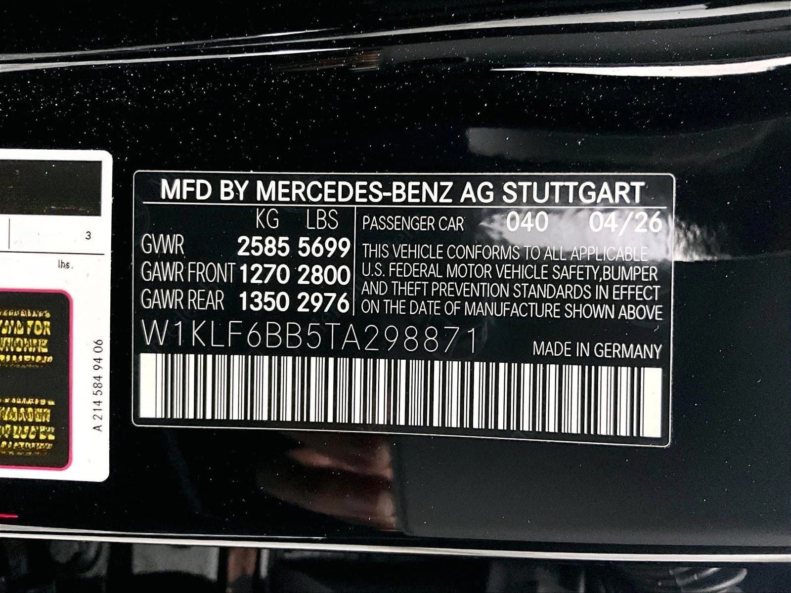 Mercedes-Benz E-Class E 450 4MATIC Sedan 2026 — side view
