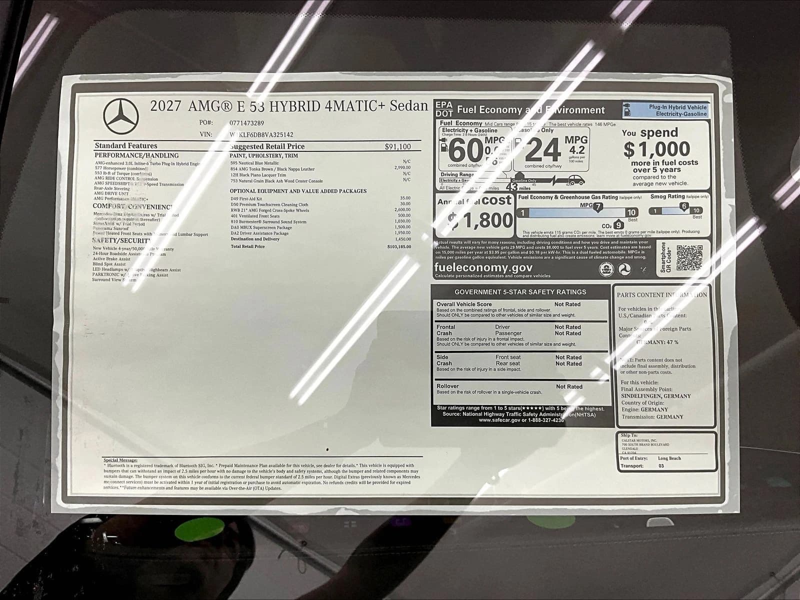 Mercedes-Benz E-Class AMG E 53 Hybrid Sedan 2027 — side view
