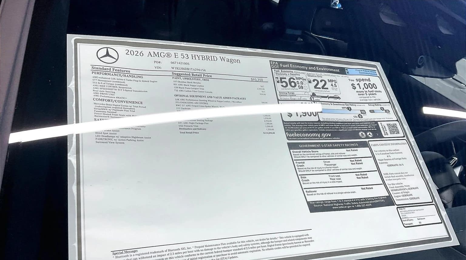 Mercedes-Benz E-Class AMG E 53 E 4MATIC+ Wagon 2026 — side view