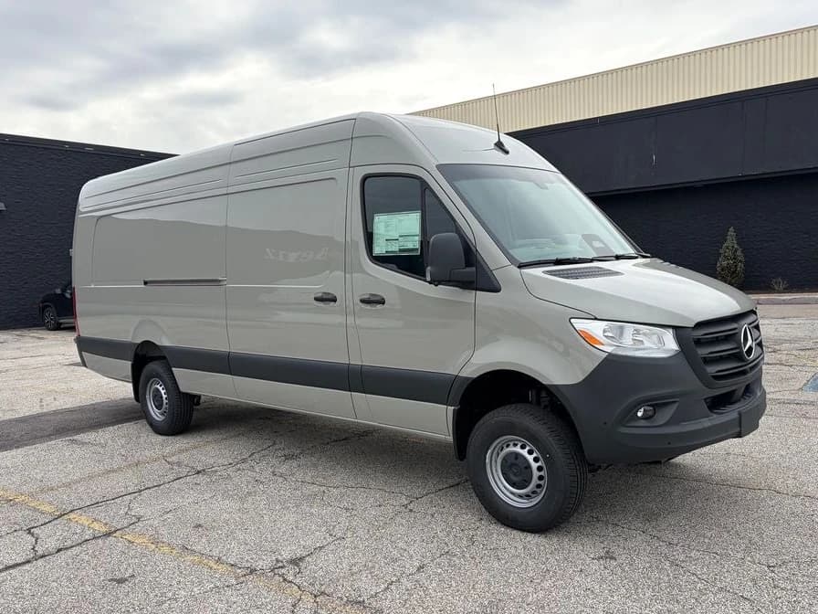 Mercedes-Benz Sprinter Cargo Van High Roof 4-Cyl Diesel HO 2500 High Roof I4 Diesel HO 170" Extended AWD 2026 — side view