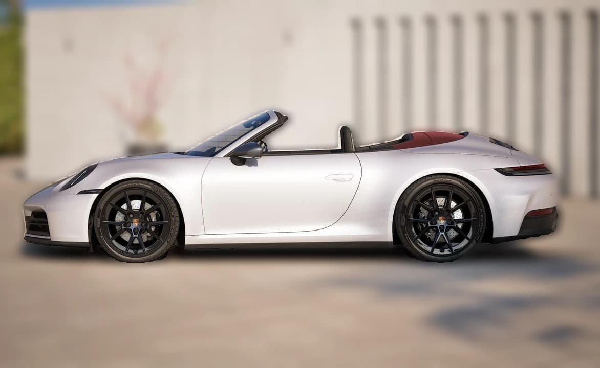 Porsche 911 Carrera T Cabriolet 2027 — side view