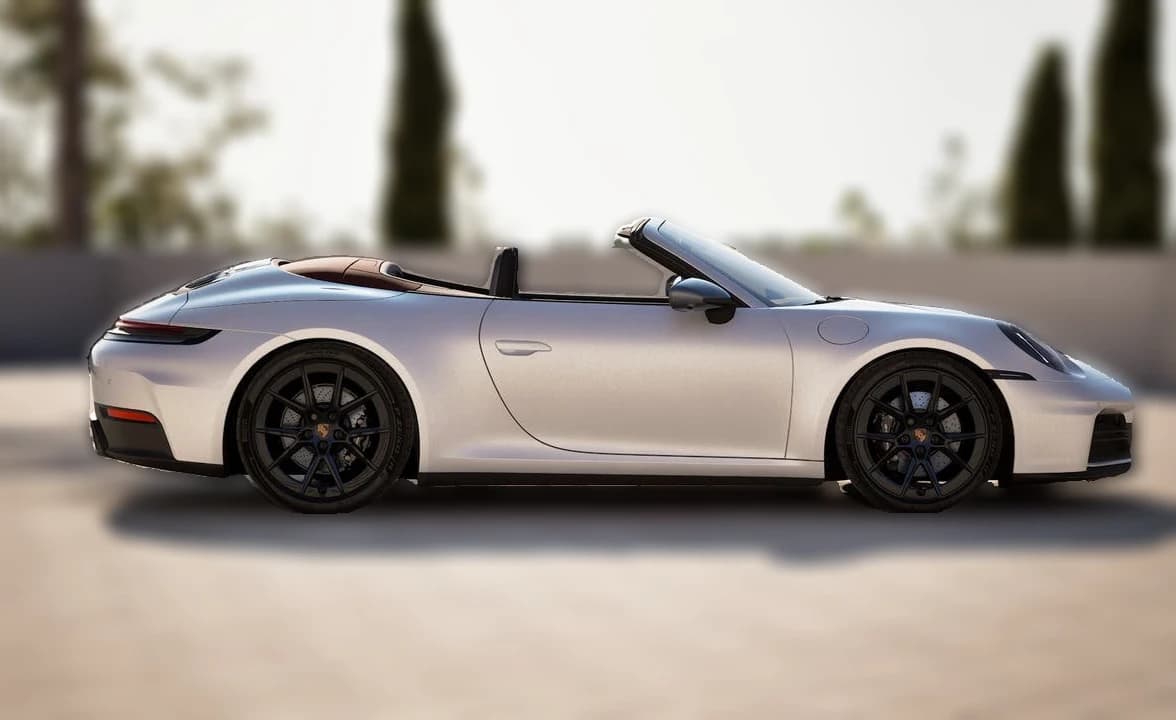 Porsche 911 Carrera T Cabriolet 2027 — side view