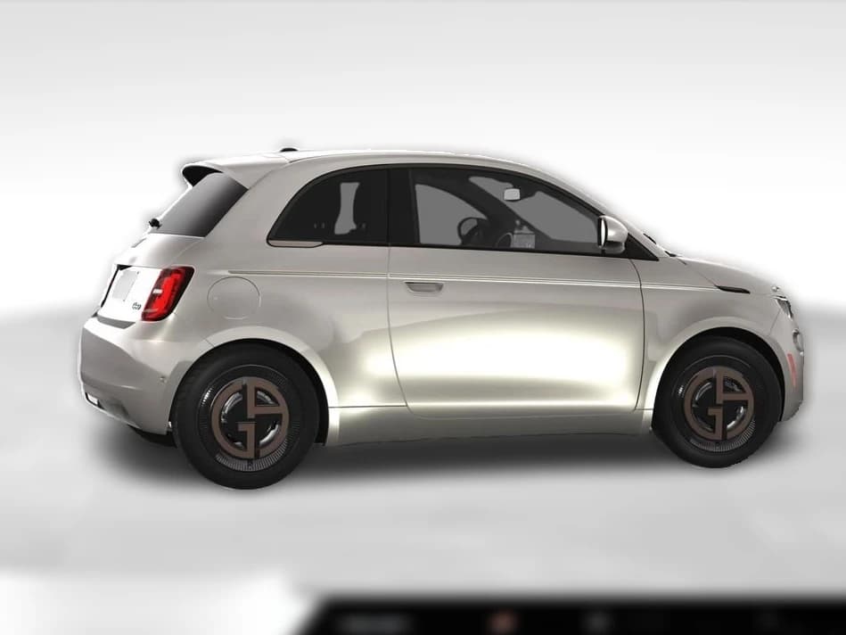 FIAT 500e Giorgio Armani FWD 2025 — side view