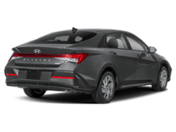 Hyundai Elantra Hybrid Blue Sedan 2026 — rear view