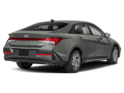 Hyundai Elantra Hybrid Blue Sedan 2026 — rear view