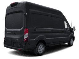 Ford E-Transit Cargo Van Base T-350 148" Hi Rf 9500 GVWR RWD 2026 — rear view