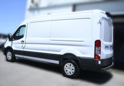 Ford E-Transit Cargo Van Base T-350 148" Hi Rf 9500 GVWR RWD 2026 — side view