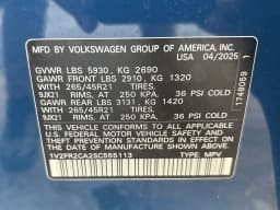 Volkswagen Atlas 2.0T SEL Premium R-Line 4MOTION 2025 — side view